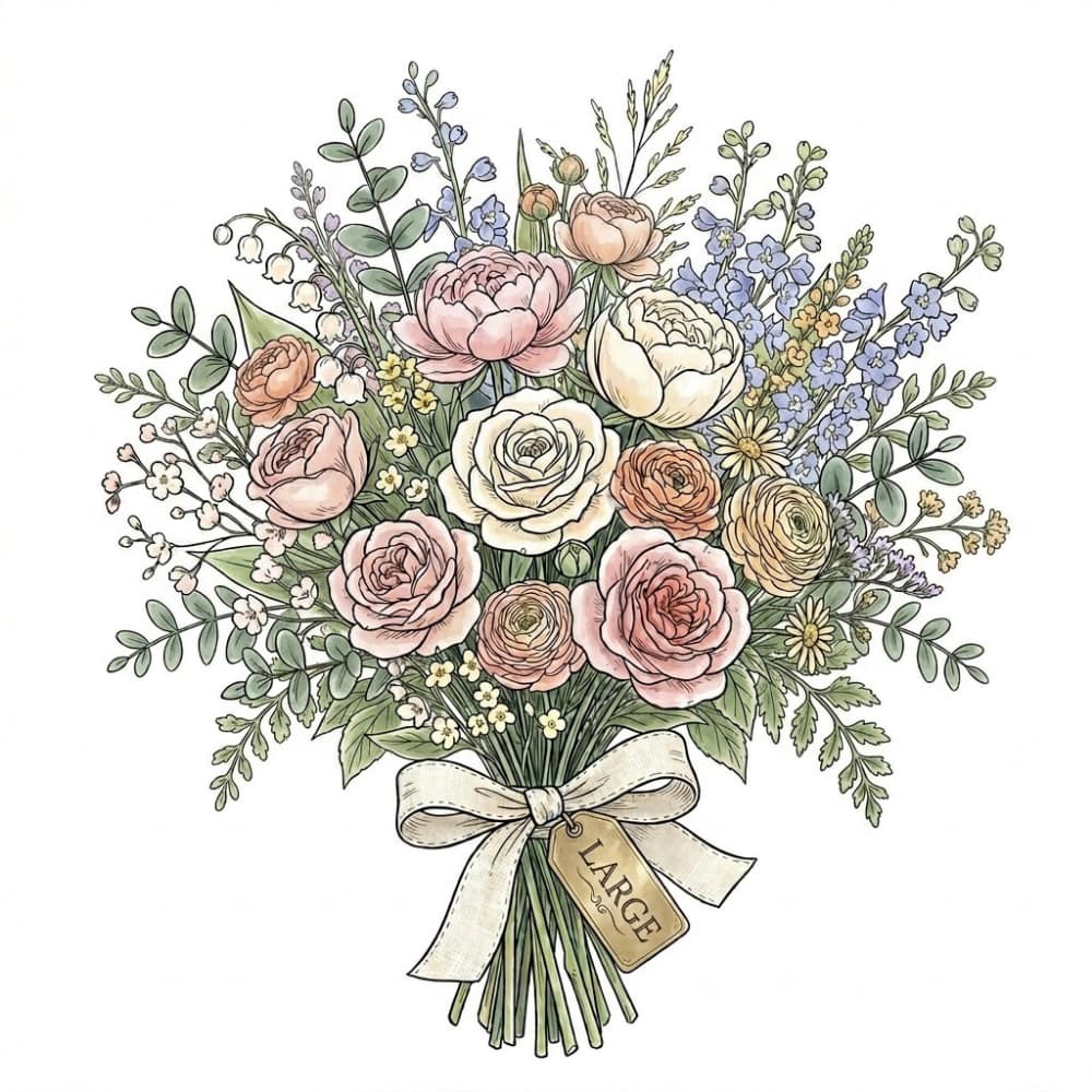 Luxury large bouquet flower subscription office and gift Antwerp