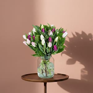 Elegant Purple & White